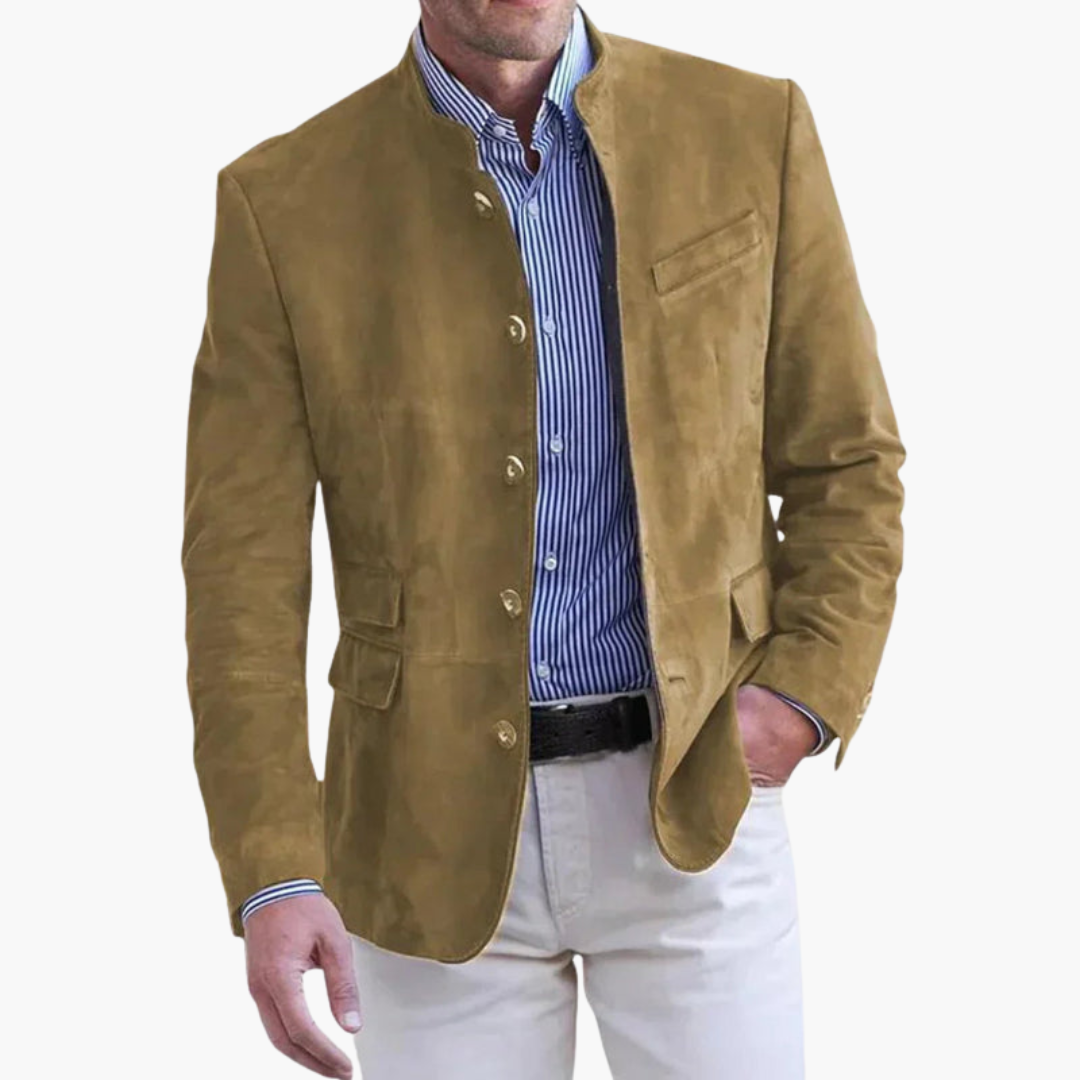 Veste élégante à col montant pour homme
