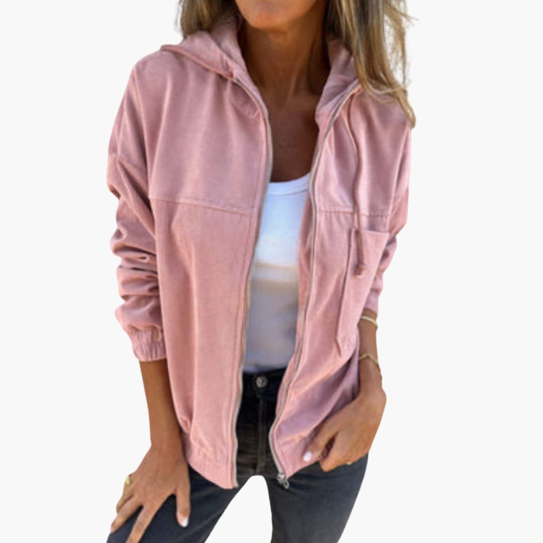 Veste femme à capuche avec manches longues