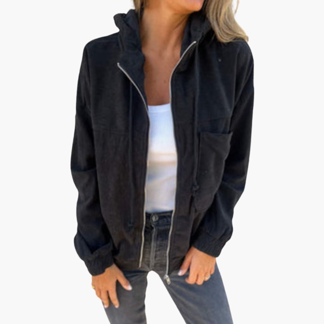 Veste femme à capuche avec manches longues