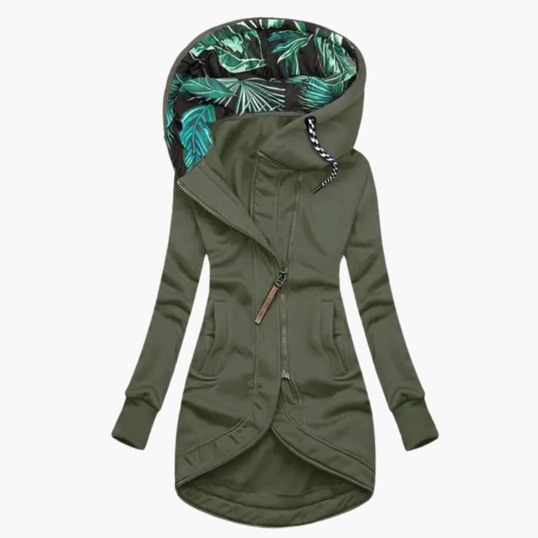 Veste femme à capuche avec poches latérales