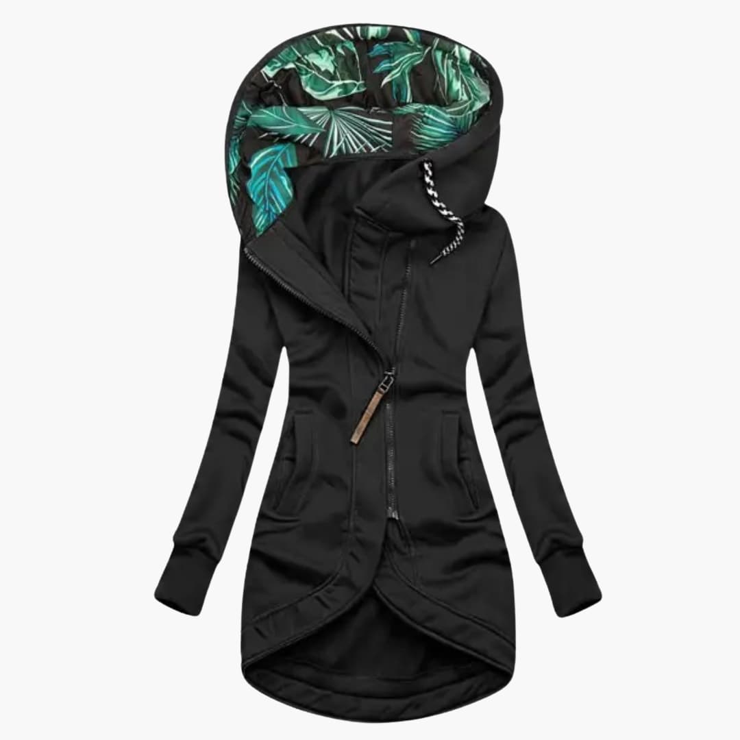 Veste femme à capuche avec poches latérales