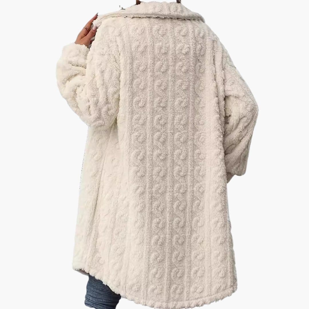 Veste femme avec fermeture à boutons et poches plaquées