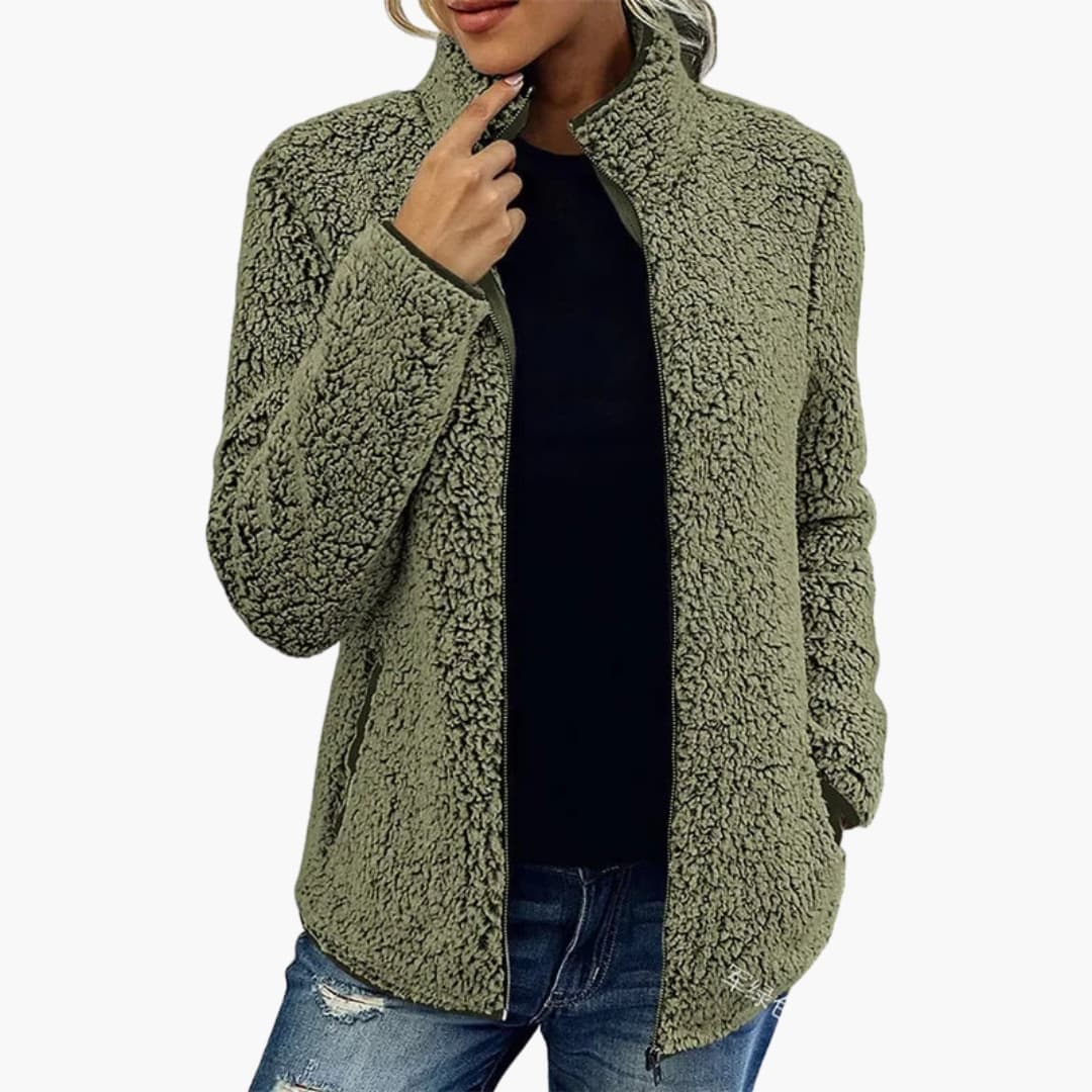 Veste femme avec fermeture zippée