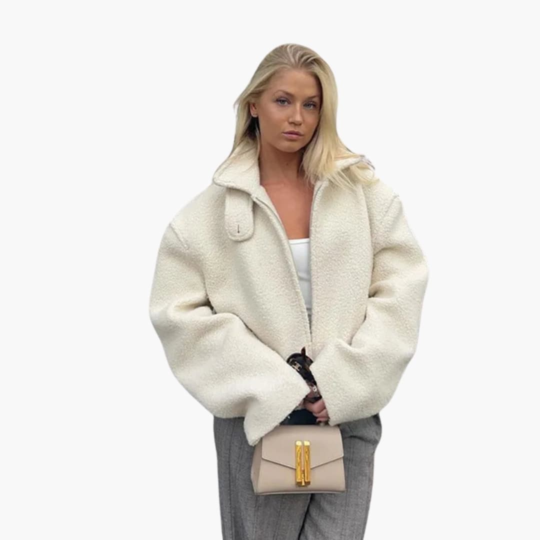 Veste femme courte avec fermeture zippée