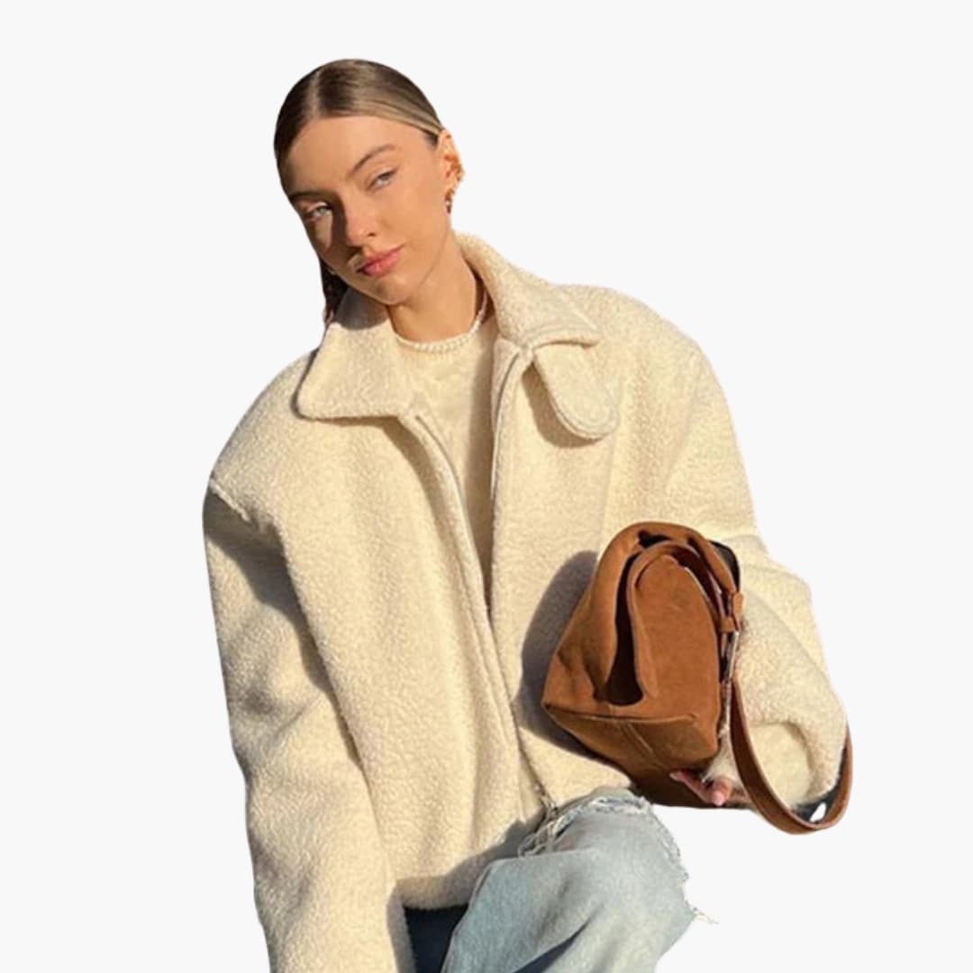 Veste femme courte avec fermeture zippée