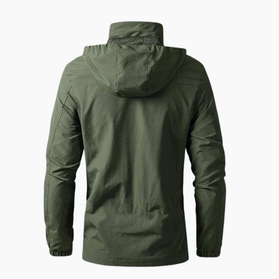 Veste homme à capuche avec fermeture zippée