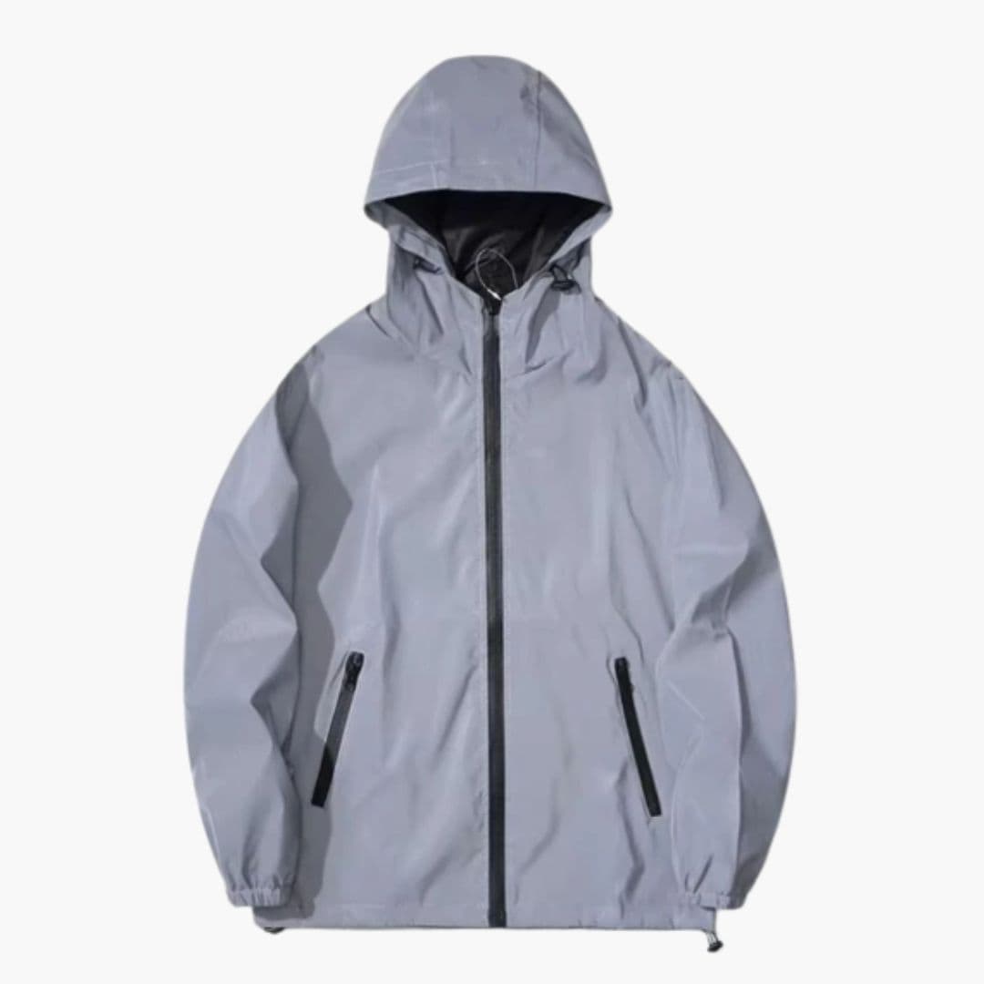 Veste homme à capuche et détails réfléchissants