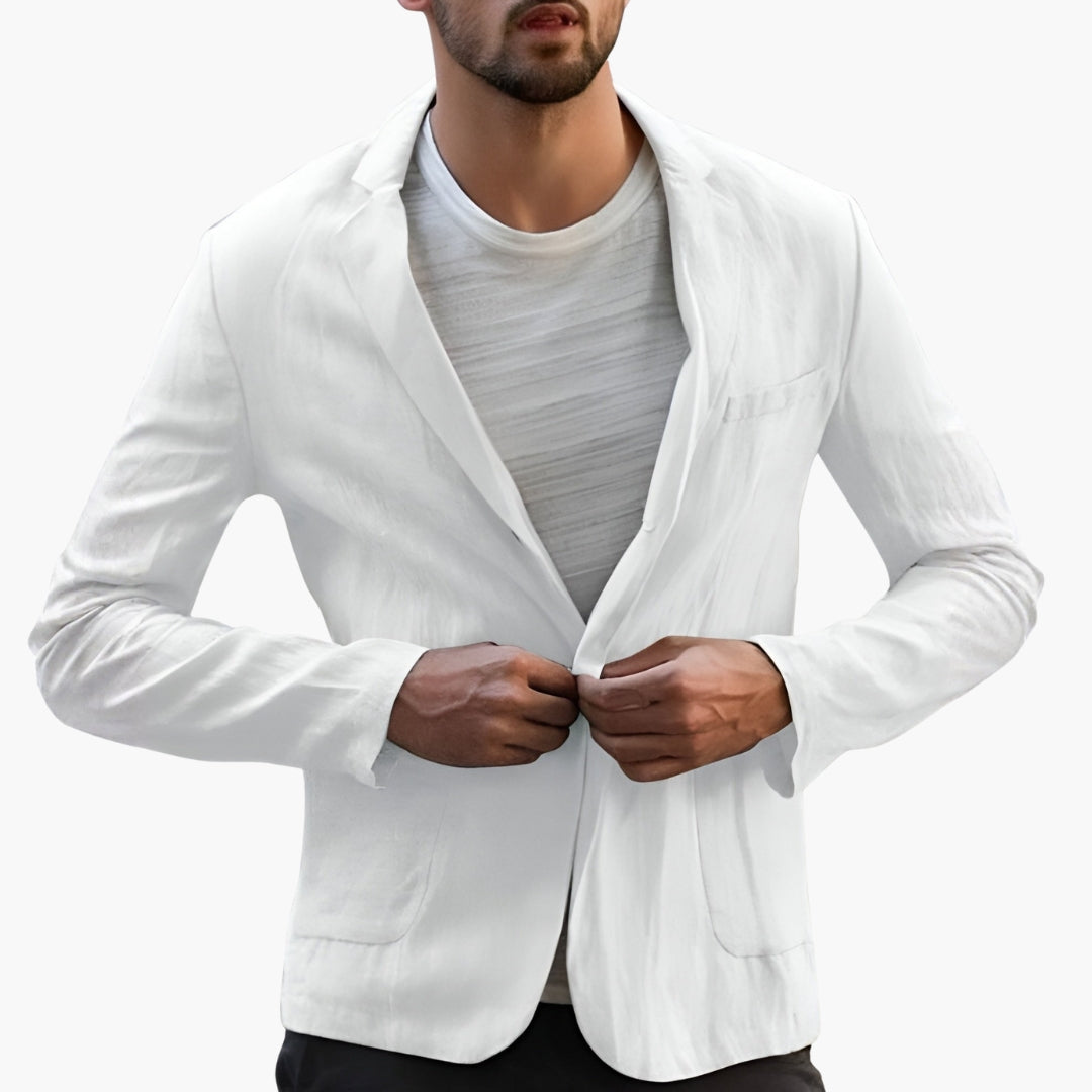 Veste homme à col classique et poches latérales