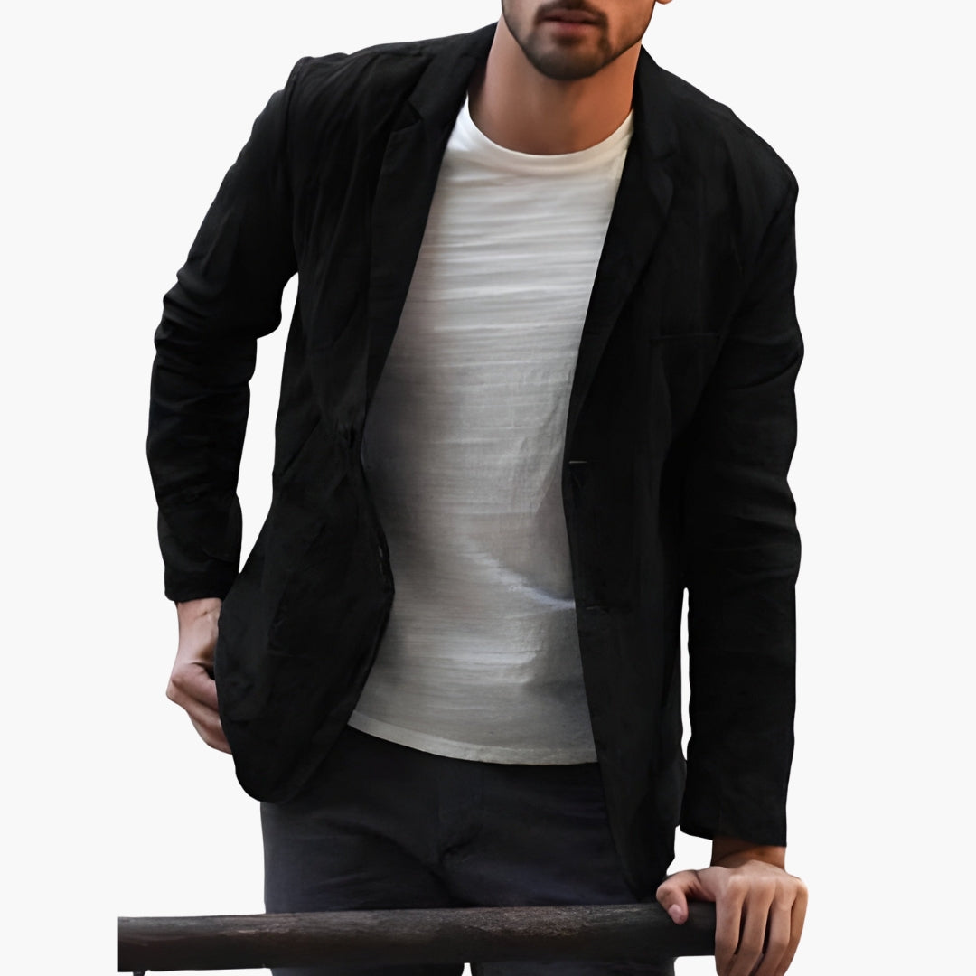 Veste homme à col classique et poches latérales