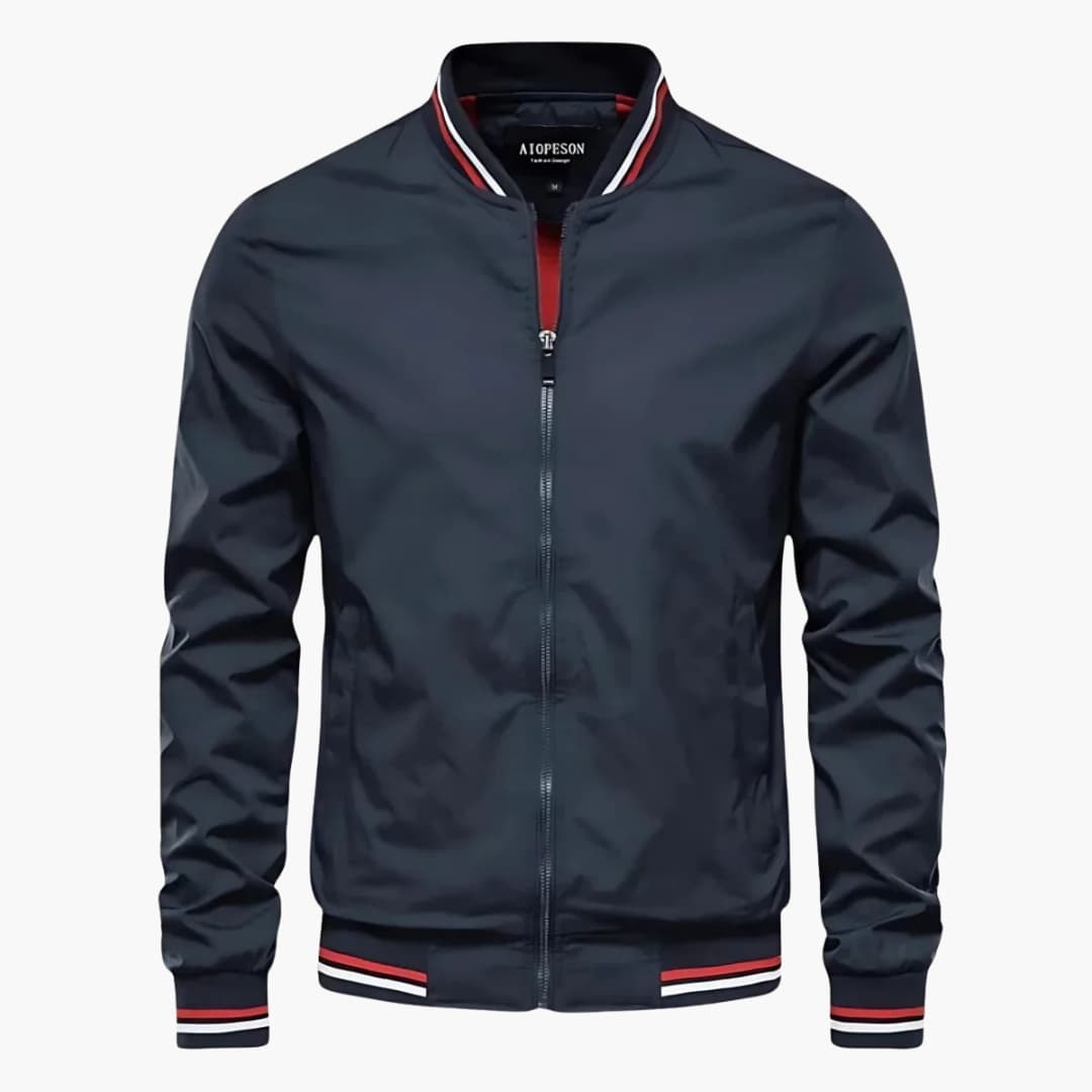 Veste homme à fermeture zippée avec col montant et poches