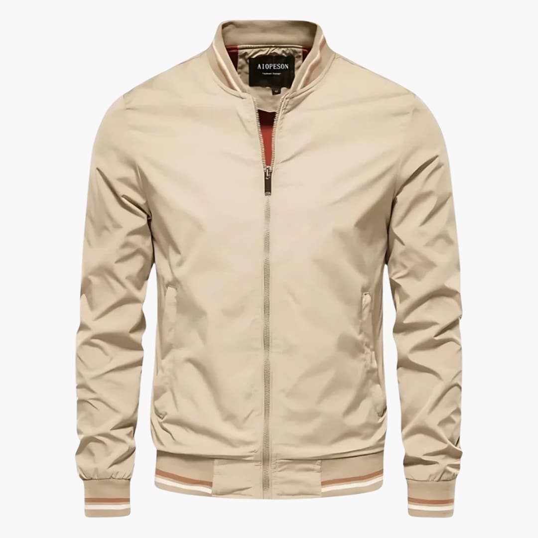 Veste homme à fermeture zippée avec col montant et poches