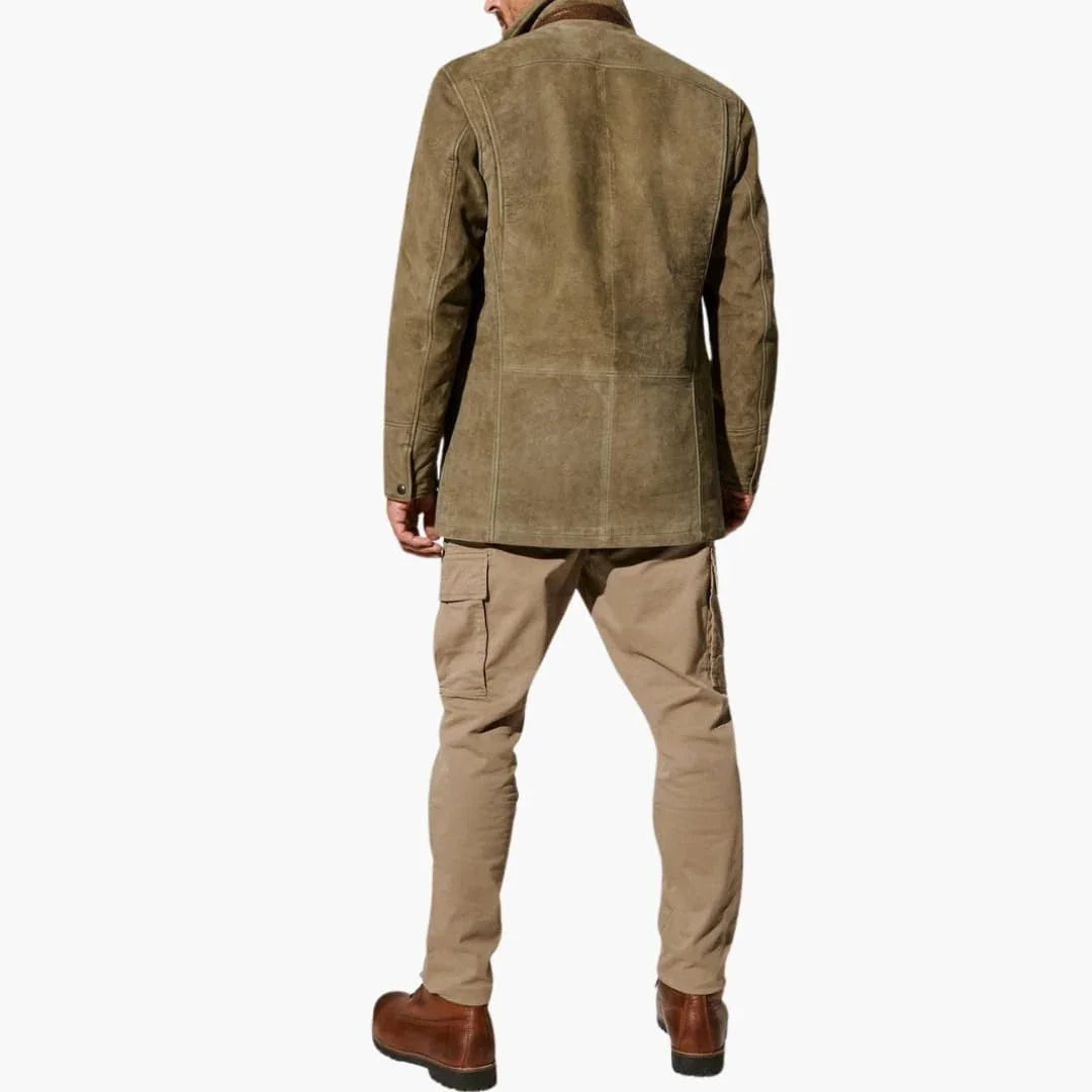 Veste homme avec col à revers et fermeture à boutons