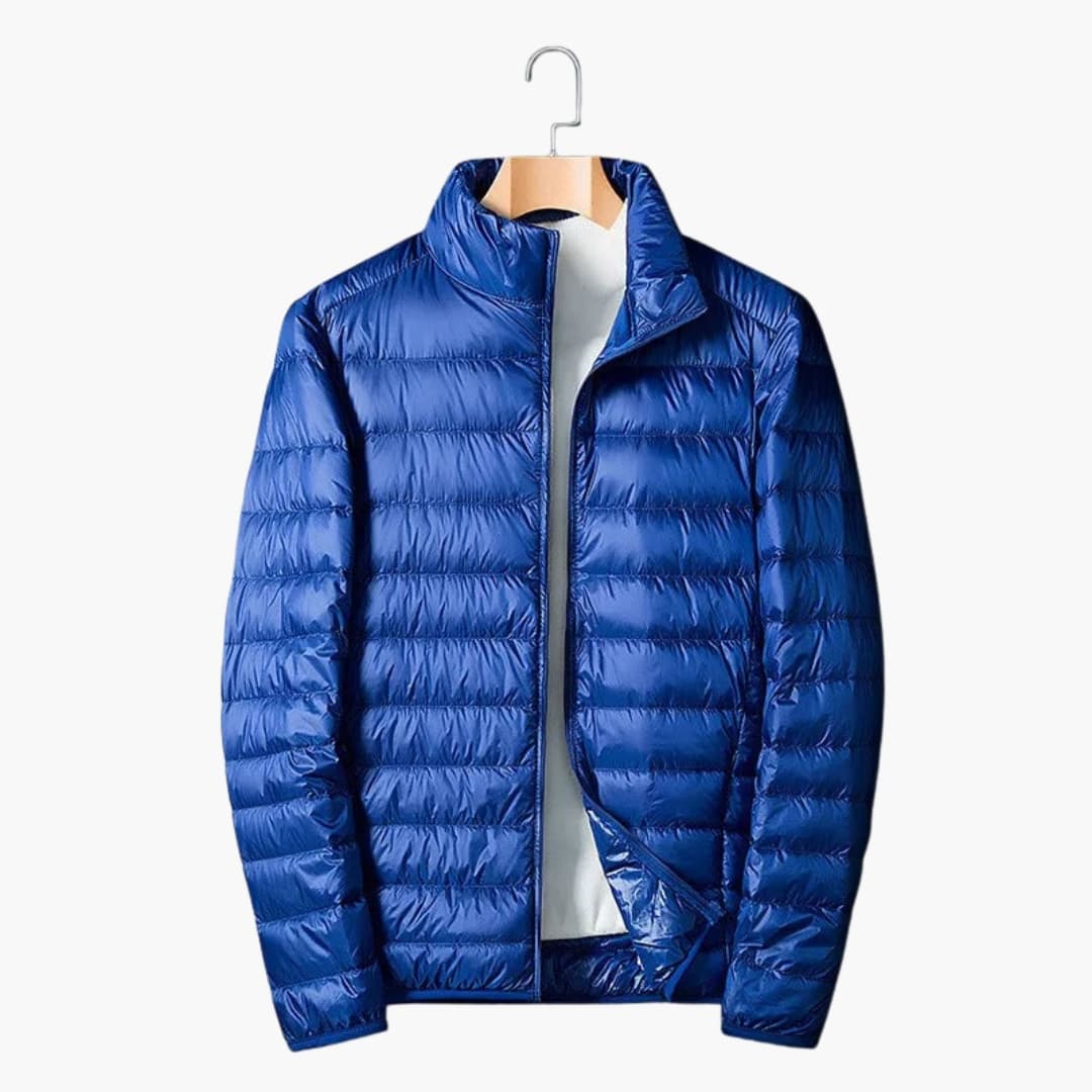 Veste homme avec col montant et fermeture zippée