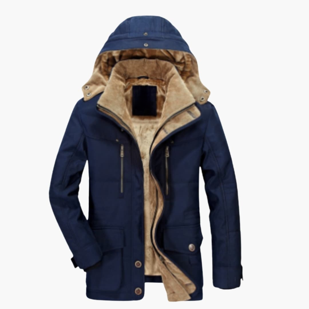 Veste homme avec fermeture éclair et capuche