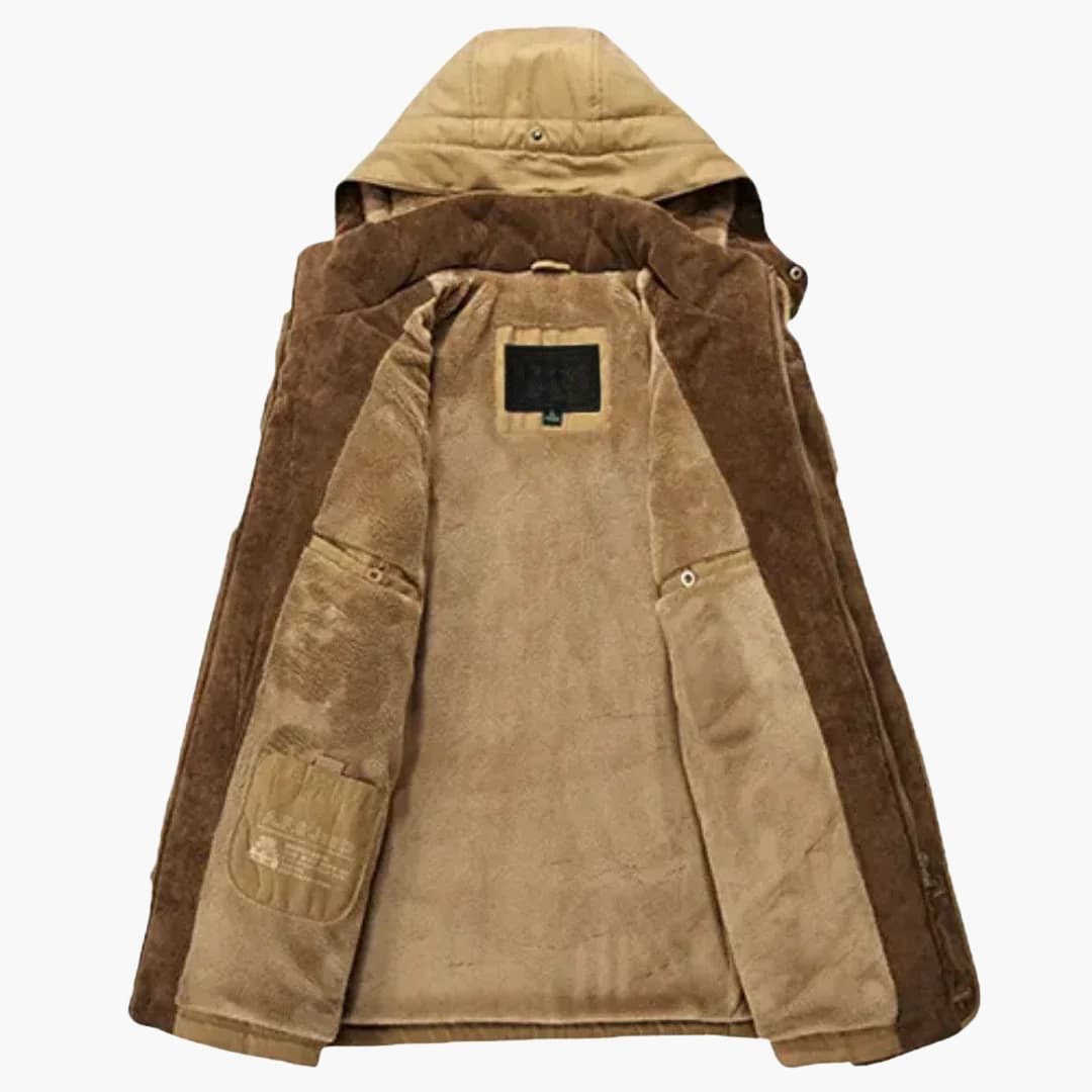 Veste homme avec fermeture éclair et capuche