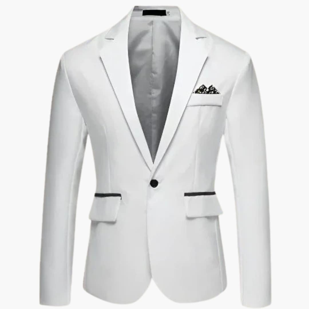 Veste homme avec revers cranté et poches à rabat