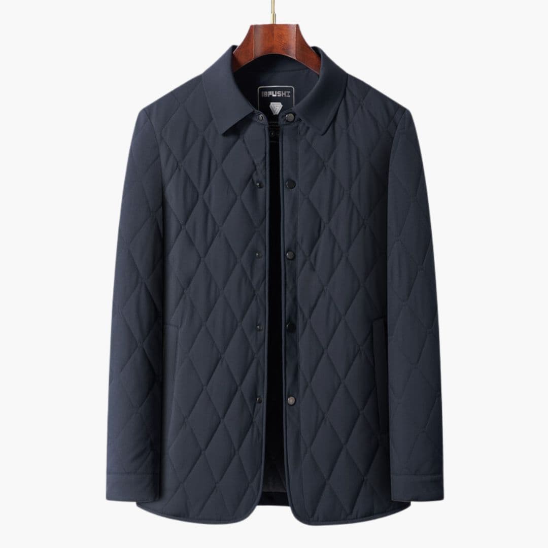 Veste homme matelassée à col chemise