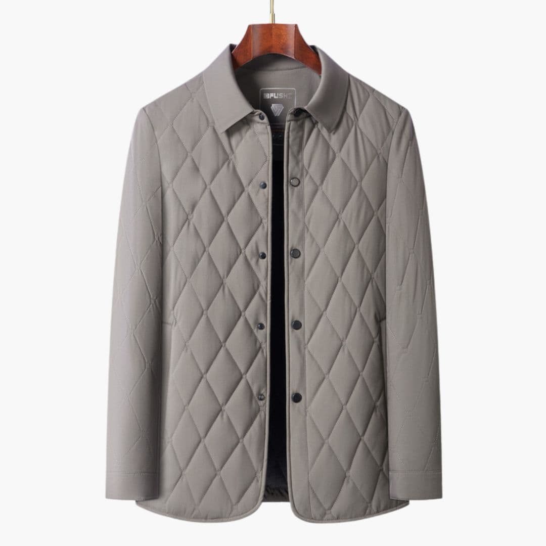 Veste homme matelassée à col chemise