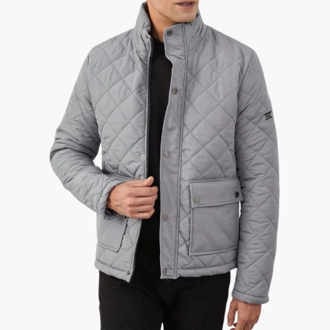 Veste homme matelassée avec fermeture à pressions