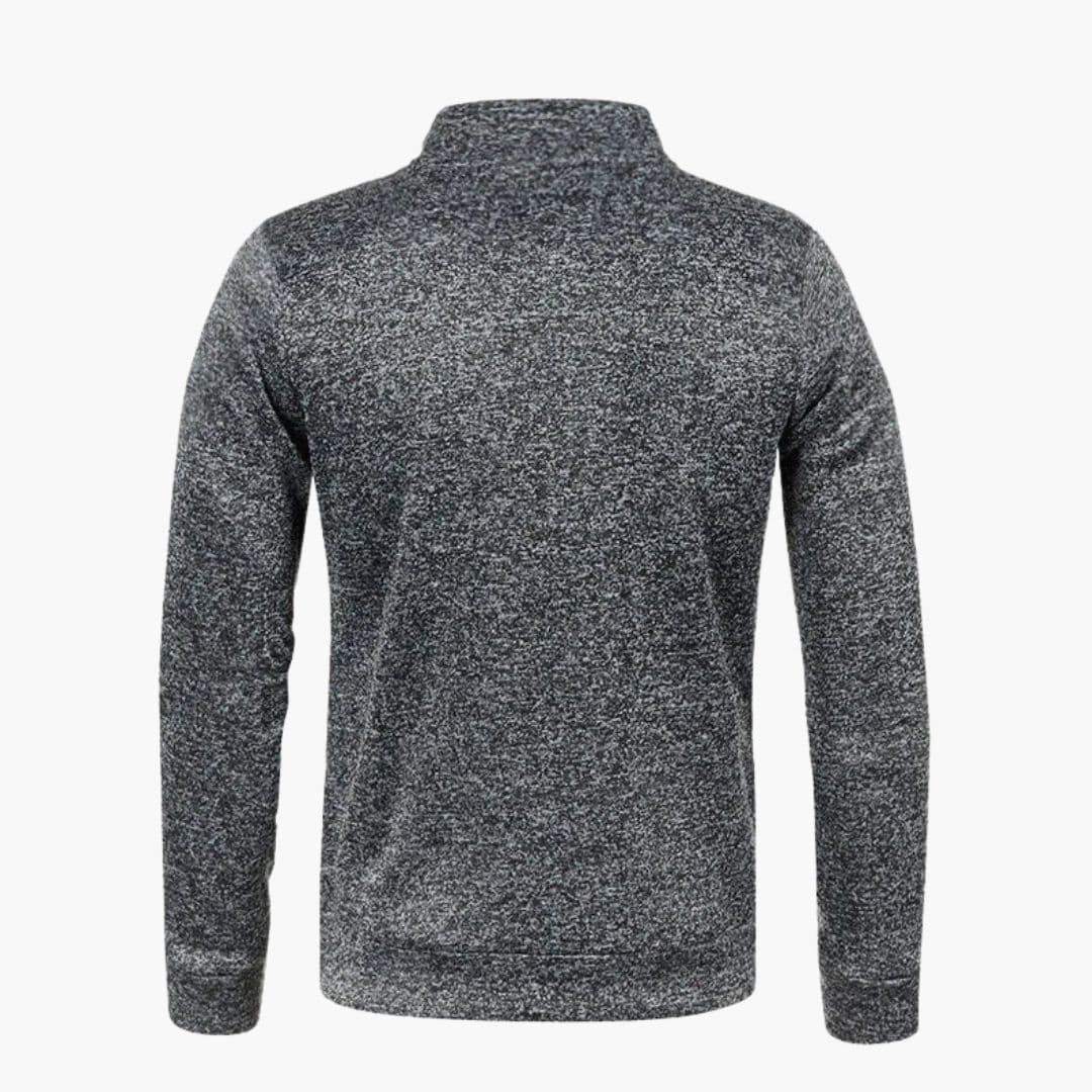 Veste homme zippée à col montant