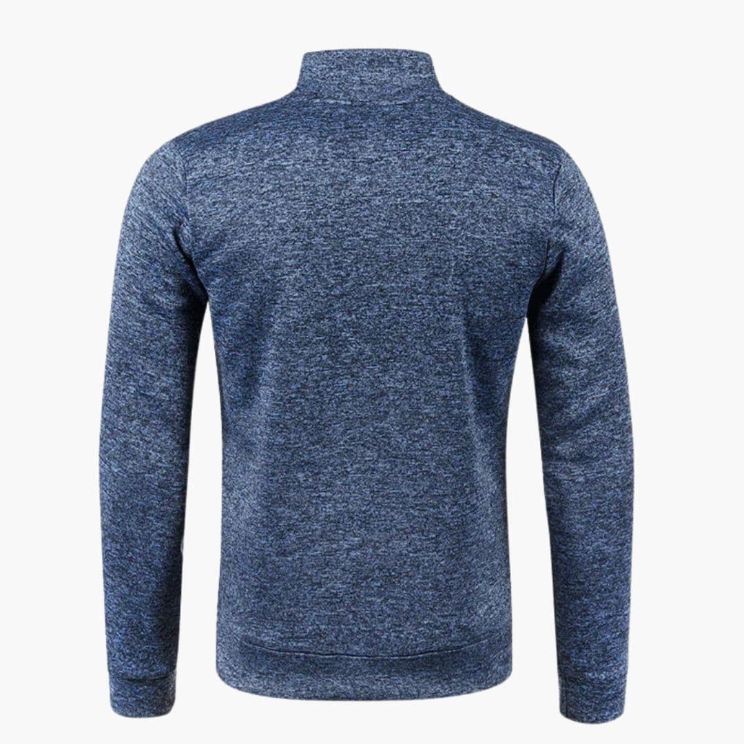 Veste homme zippée à col montant