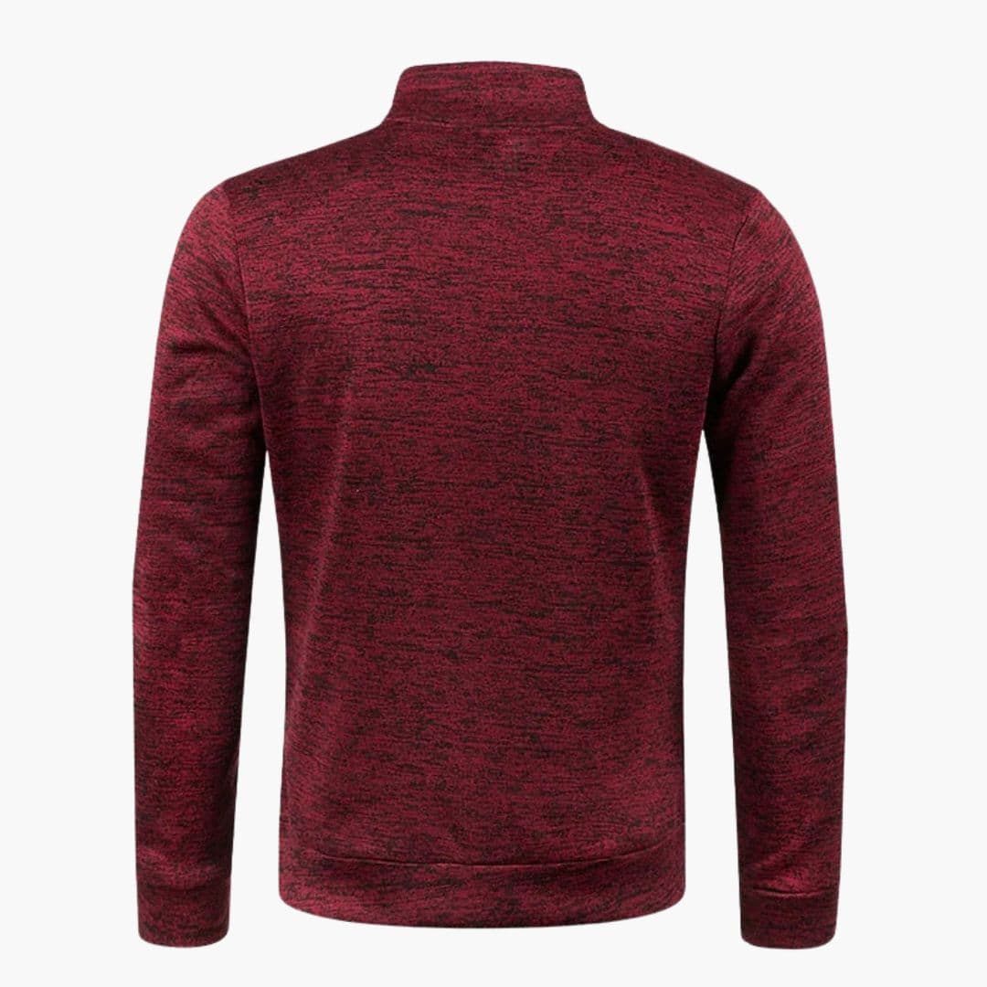 Veste homme zippée à col montant