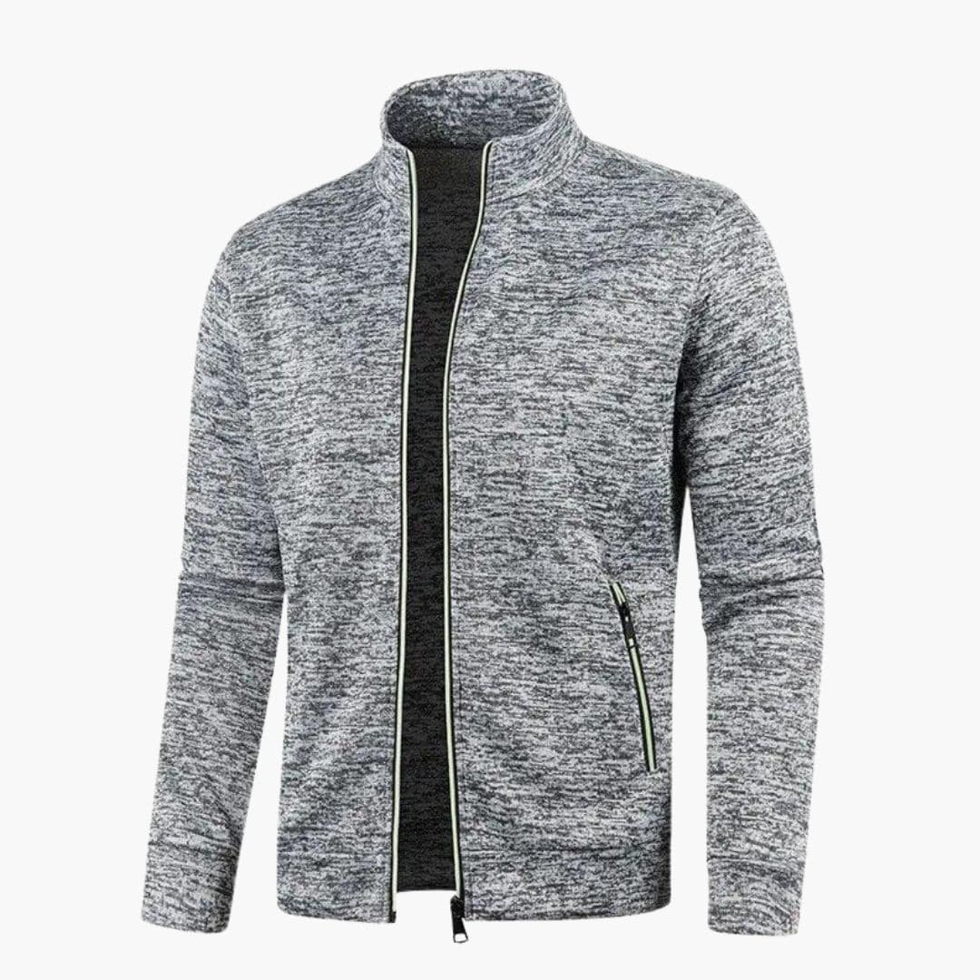 Veste homme zippée à col montant