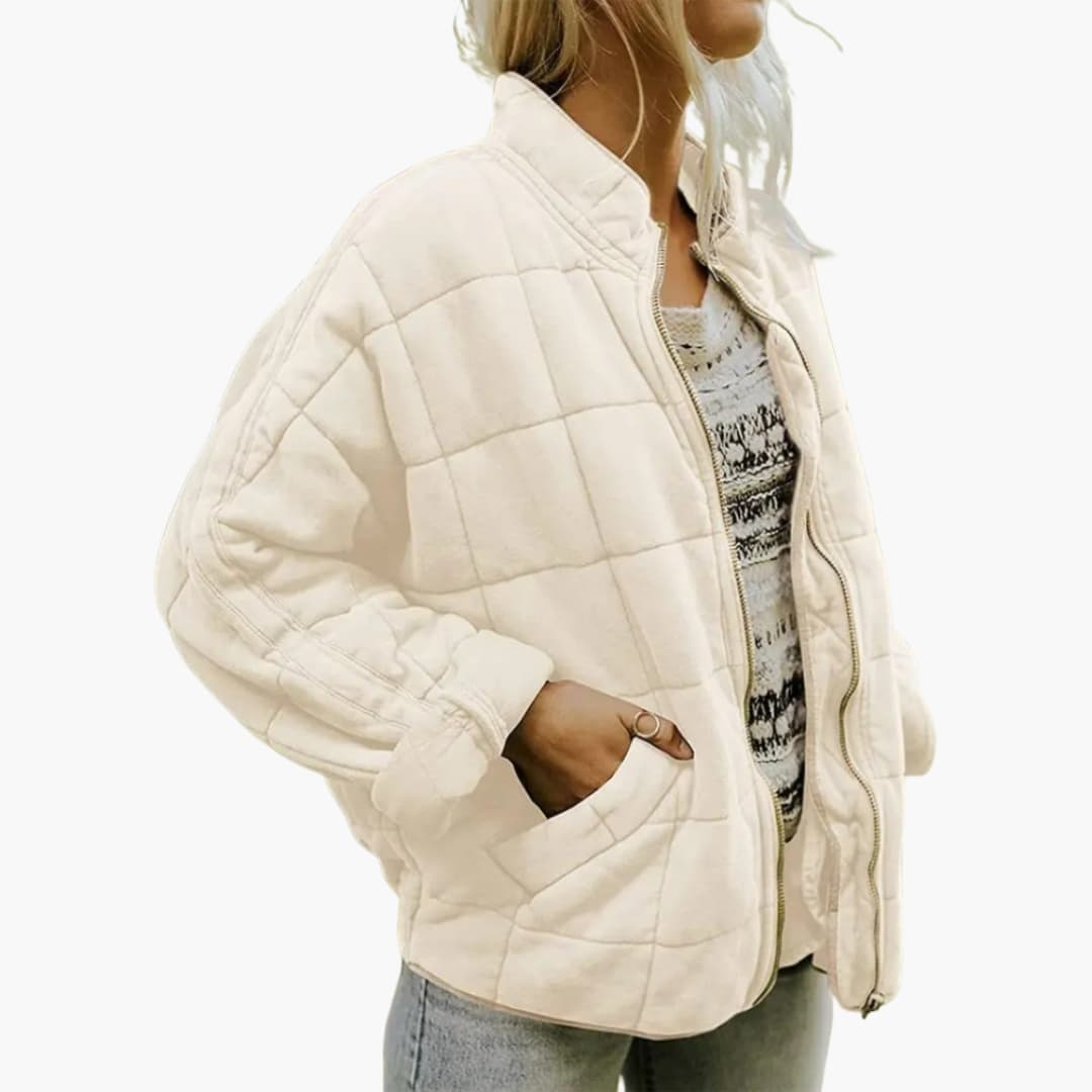 Veste matelassée femme pour l’automne avec fermeture éclair