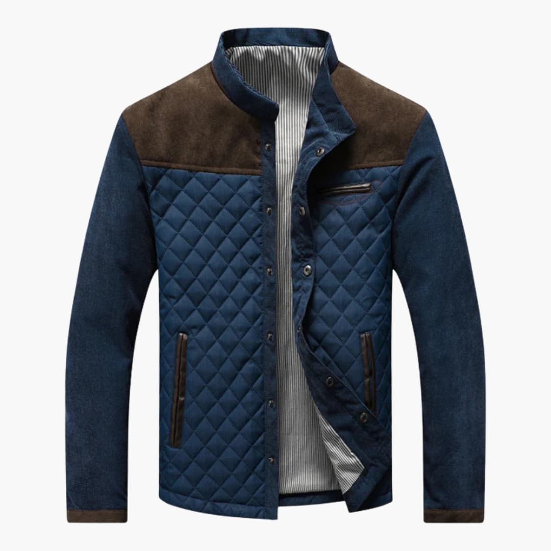 Veste matelassée homme avec col classique et poches latérales