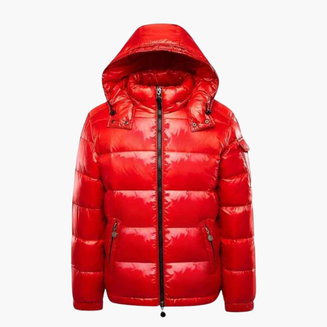 Chaqueta acolchada para hombre con bolsillos con cremallera