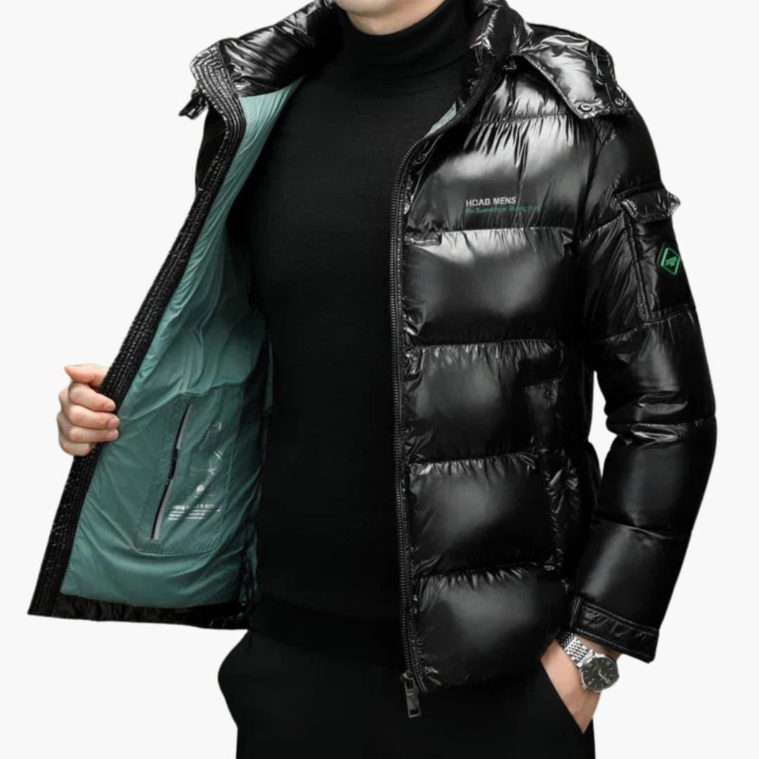 Veste matelassée pour homme avec capuche