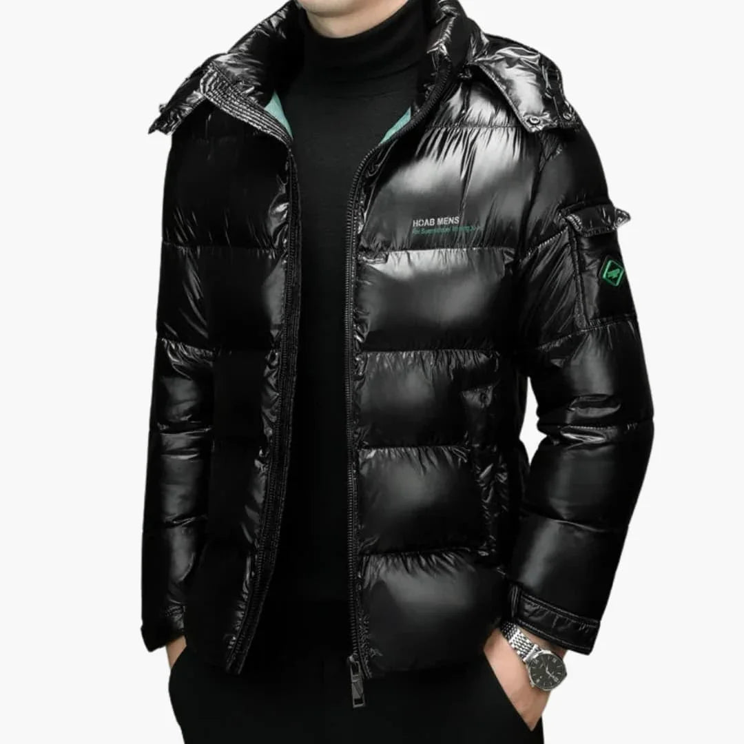 Veste matelassée pour homme avec capuche