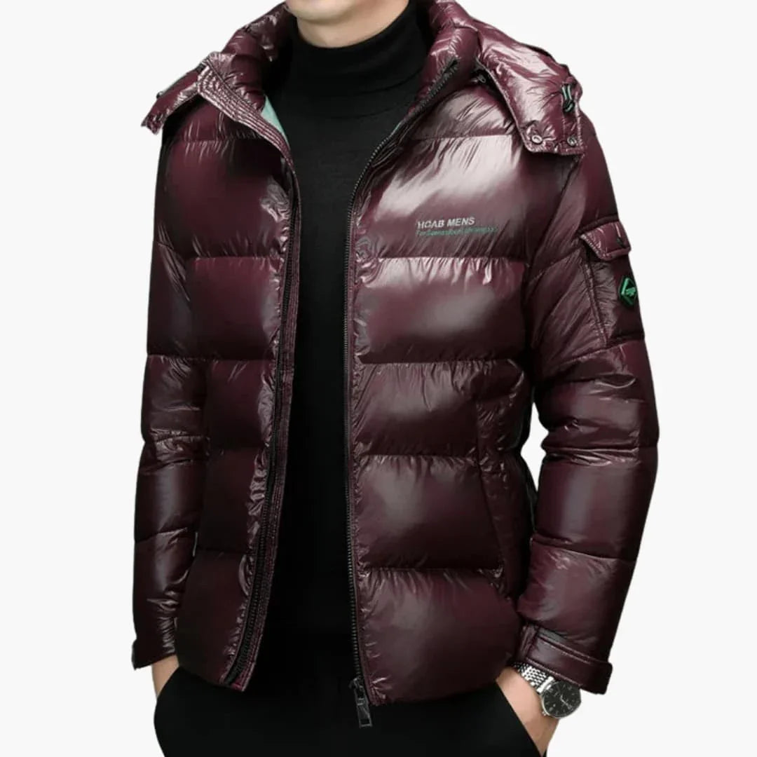 Veste matelassée pour homme avec capuche