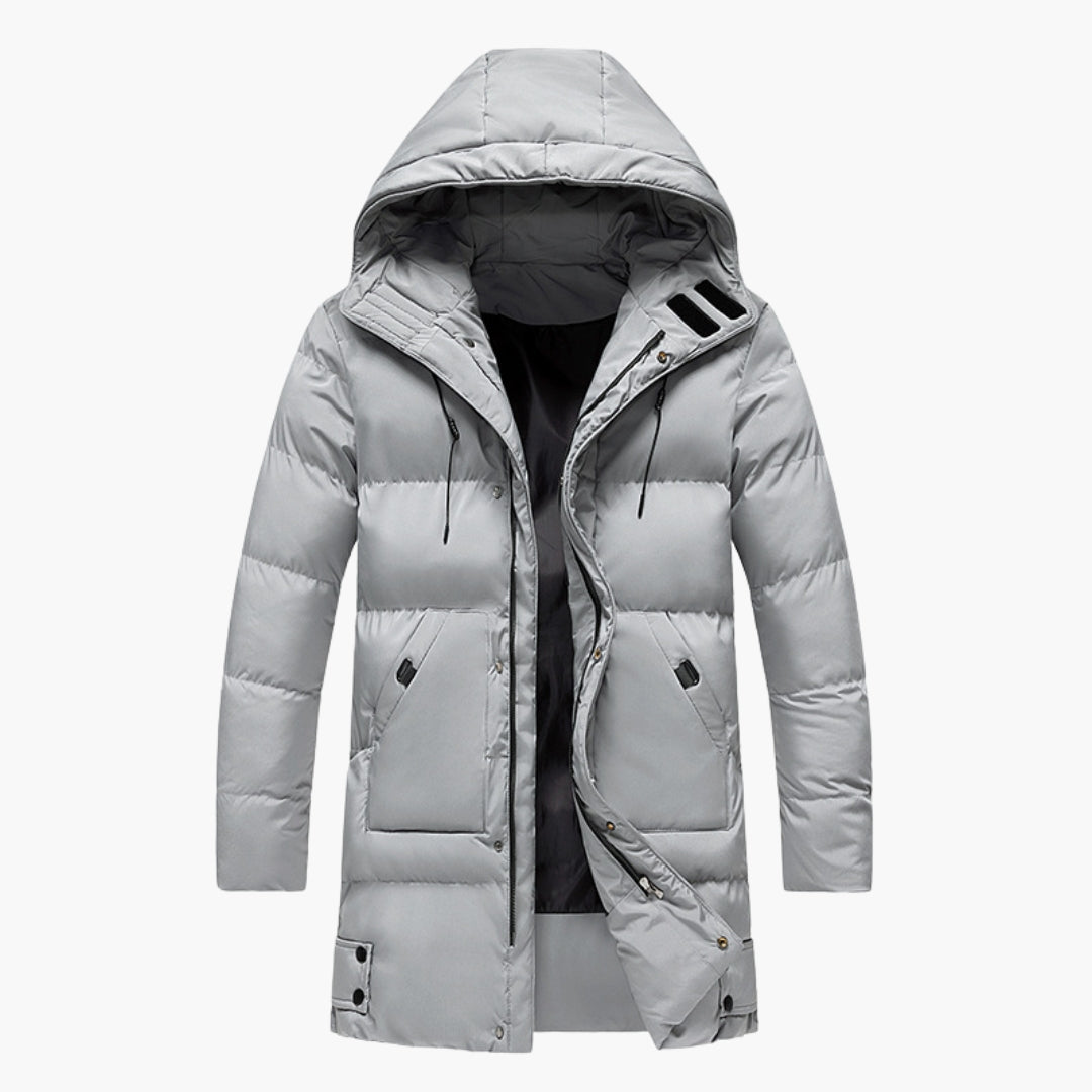 Men's parka jacket with hood