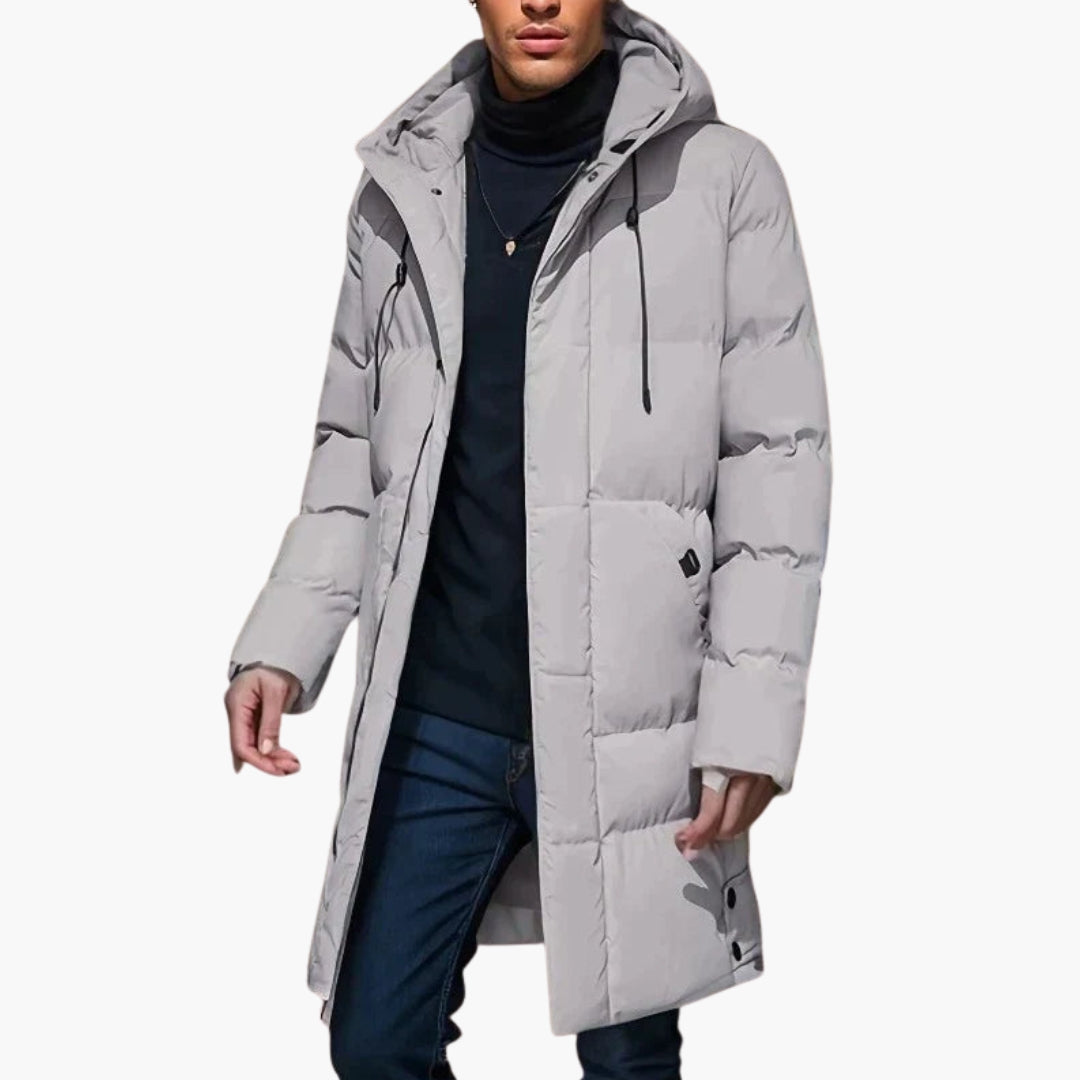 Men's parka jacket with hood