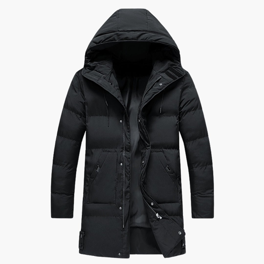 Men's parka jacket with hood