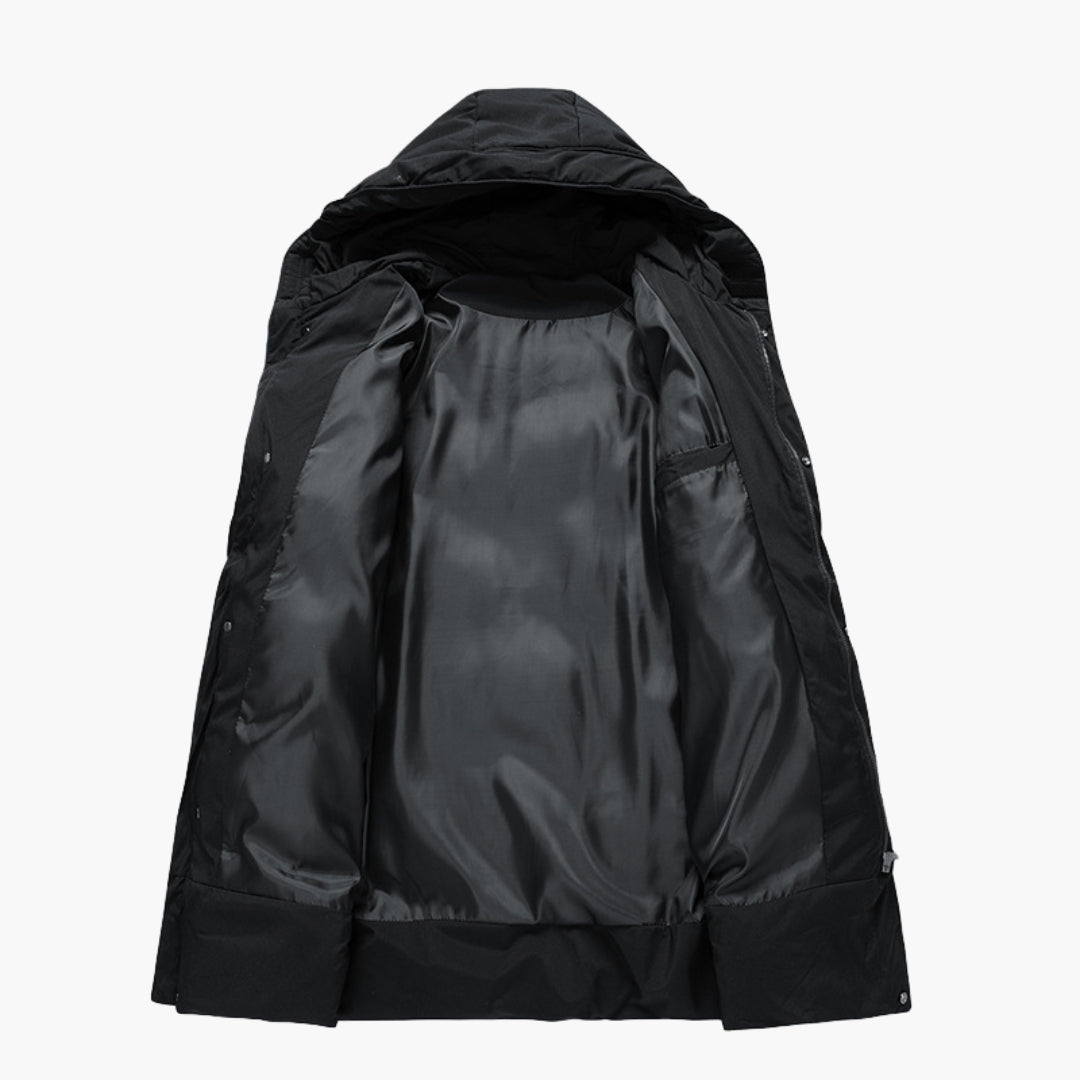 Men's parka jacket with hood