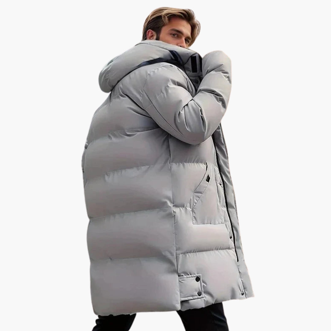 Men's parka jacket with hood