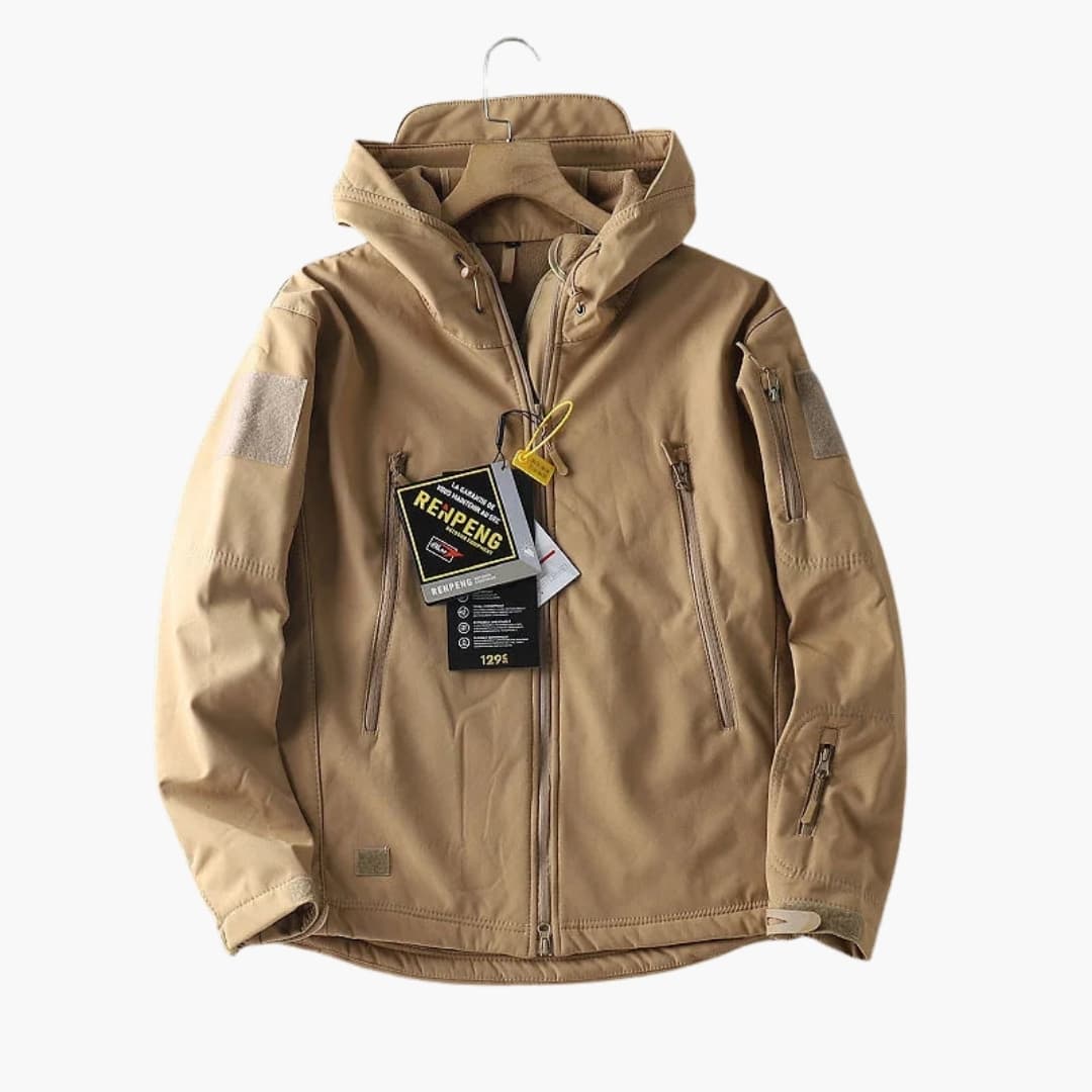 Veste softshell homme avec capuche et fermeture éclair