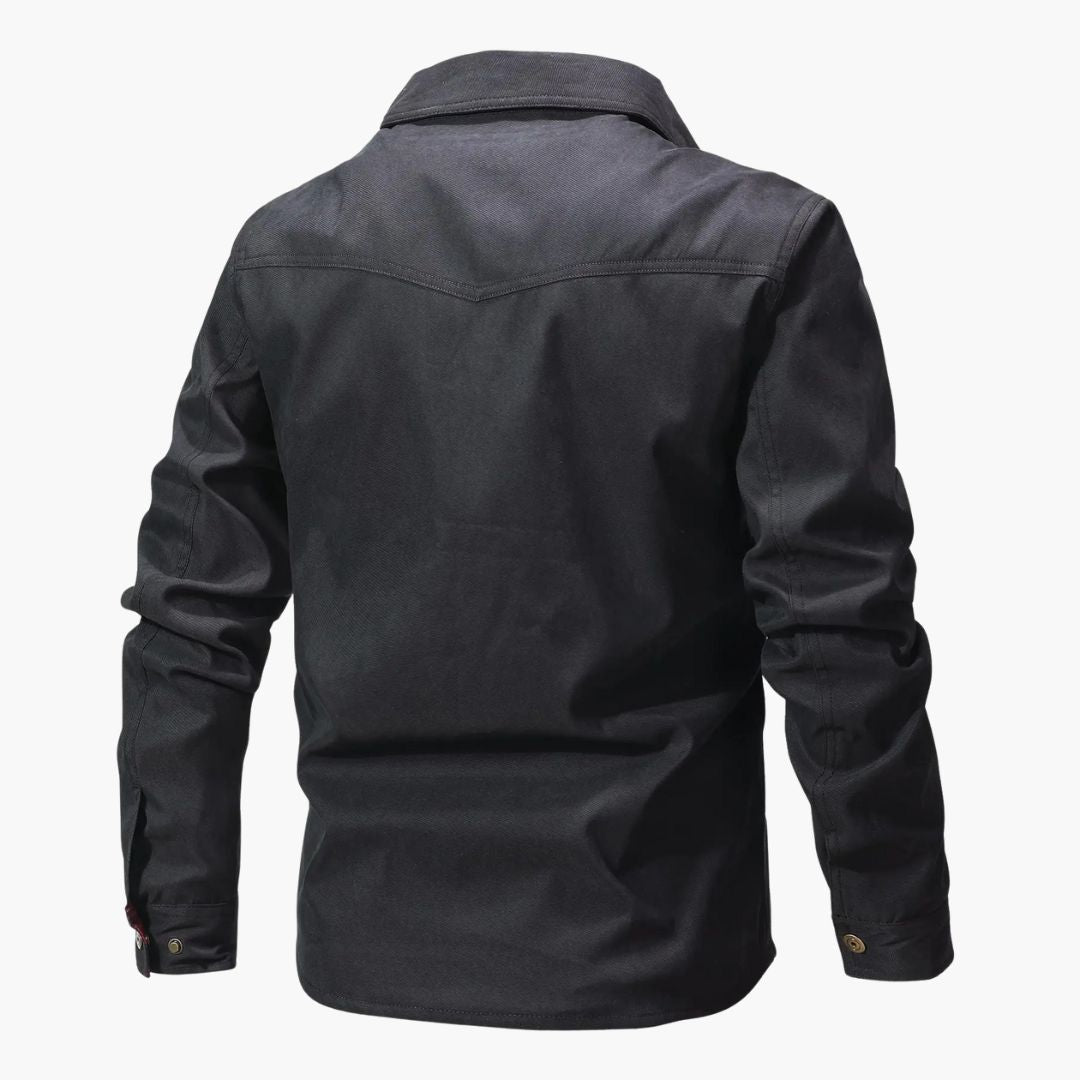 Chaqueta sobrecamisa para hombre con forro de cuadros