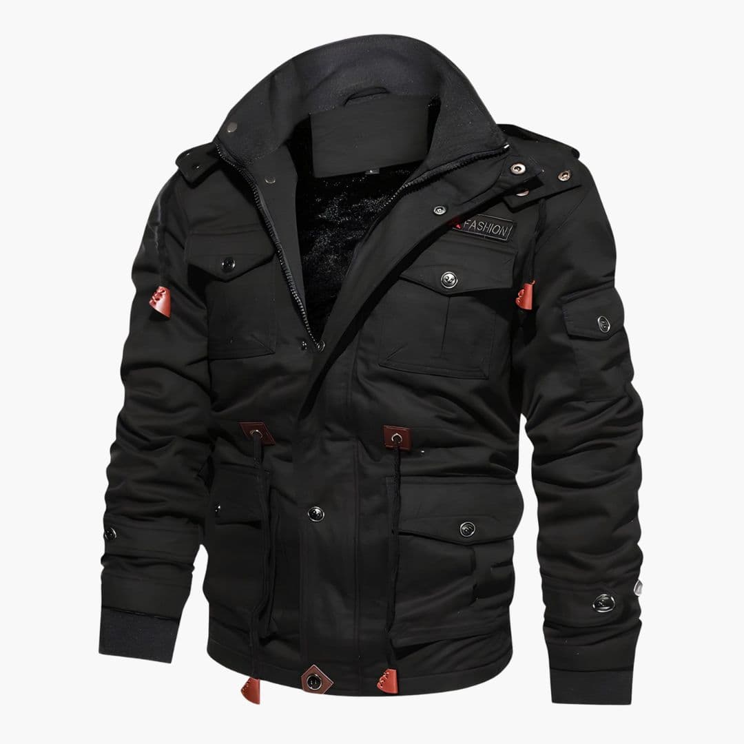 Veste tactique homme avec capuche et multiples poches