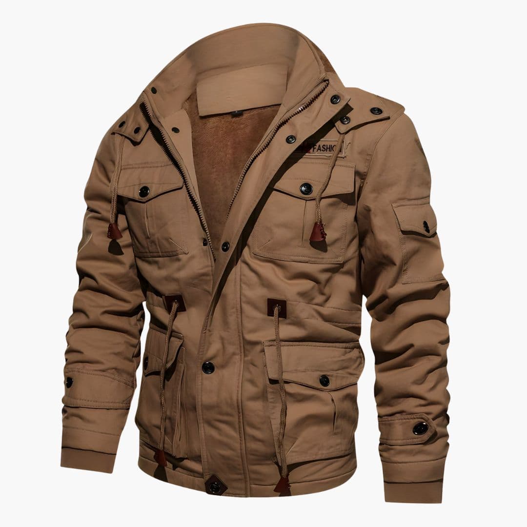 Veste tactique homme avec capuche et multiples poches