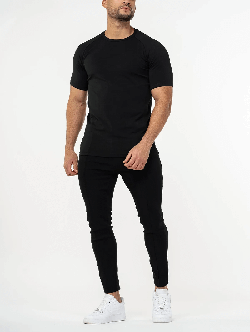 T-shirt homme manches courtes | Col rond, coupe casual | Léger et respirant, tailles S à XXL
