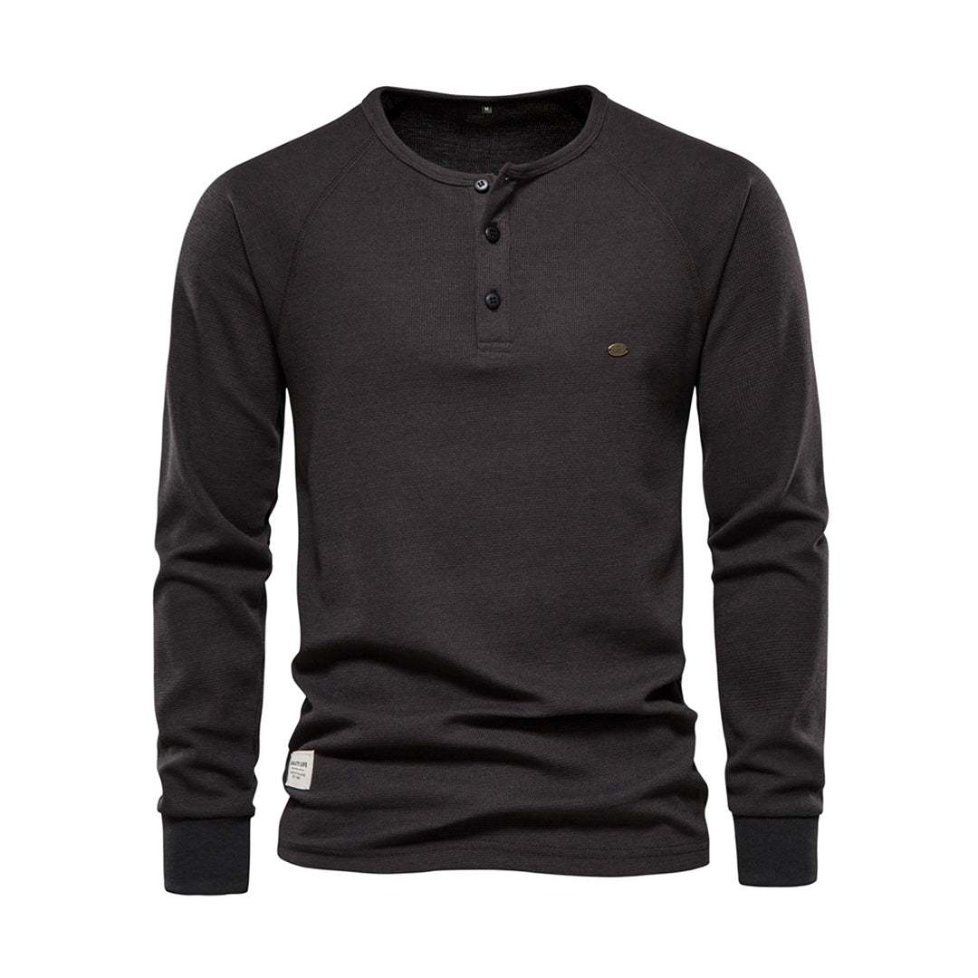 Chemise Gable pour homme à manches longues et motif texturé