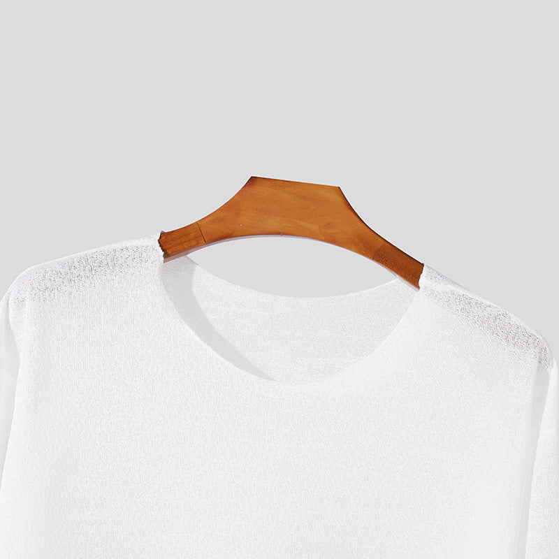 T shirt homme manches longues | Coupe épurée respirante | Style casual chic, plusieurs coloris