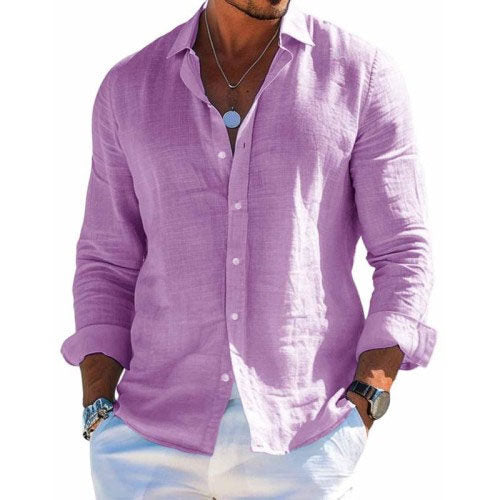 Chemise habillée pour homme à manches longues