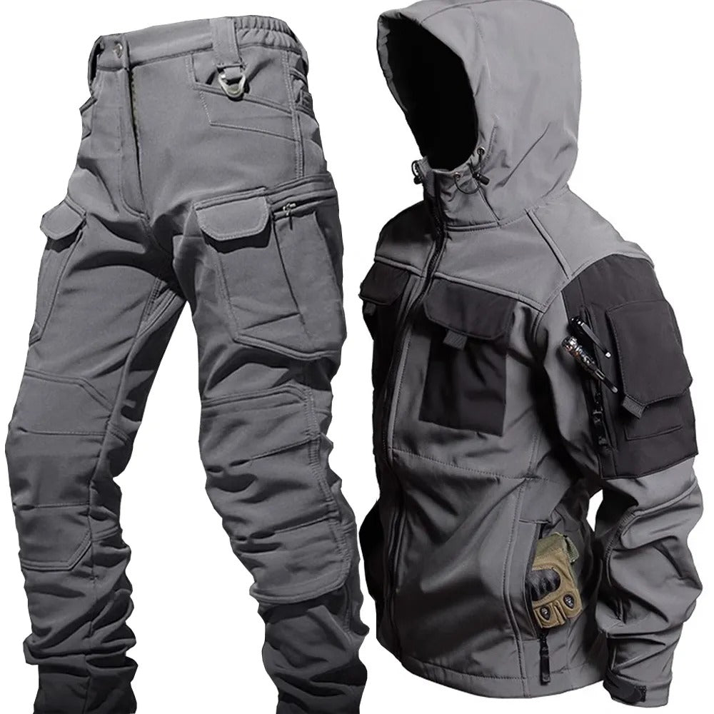 Ensemble Outdoor Homme | Protection Pluie Et Vent | Poches Latérales | Confort Fonctionnel