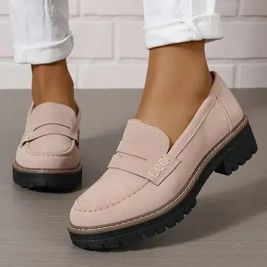 Mocassins Femme À Enfiler Semelle Épaisse