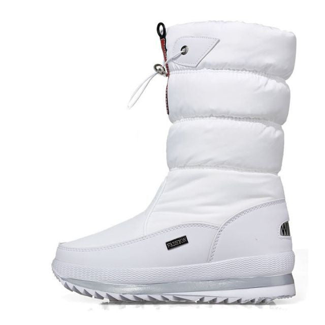 Bottes de neige femme | Imperméables, semelle antidérapante | Doublure chaude, zip facile à enfiler