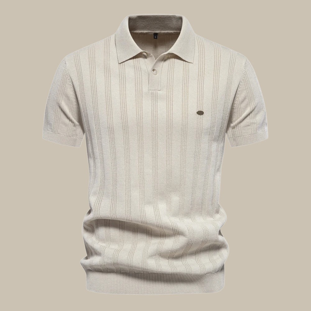 Polo homme en laine mérinos manches courtes – confort et style polyvalent